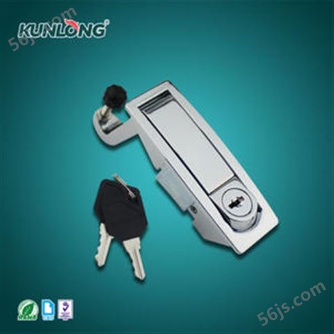 尚坤SK1-059-2W平面单点锁|按压式旋转锁|机箱机柜锁|工具箱柜锁|亮色压缩门锁
