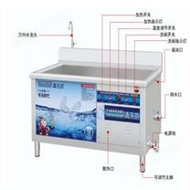 超声波水槽式洗碗机 小型超音波清洗机 食堂用超声波洗碗机货号H11081